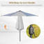 Parasol d'extérieur solaire 24 pi Arlmont & Co.