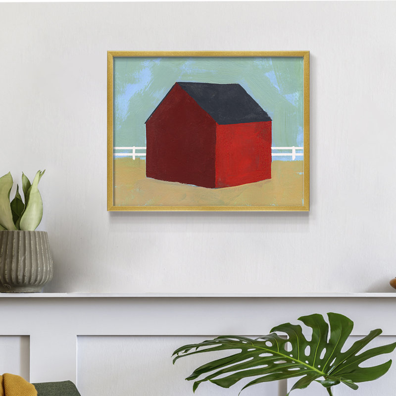 Big Red One IV -Framed Print - Restickable, 11" H x 14" W