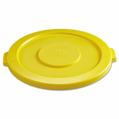 Round Brute Flat Top Lid in Yellow -  Rubbermaid Commercial Products, FG263100YEL