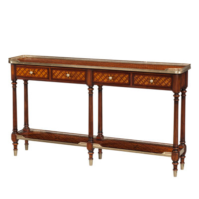 Essential 58.25'' Solid Wood Top Console Table