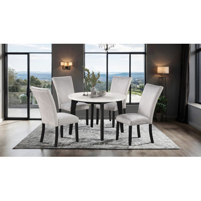 Hatchett 5-pcs Round Dining Table Set