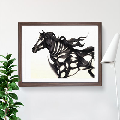 XH1022-9679X Vivacious Abstract Horse - Single Picture Frame Print
