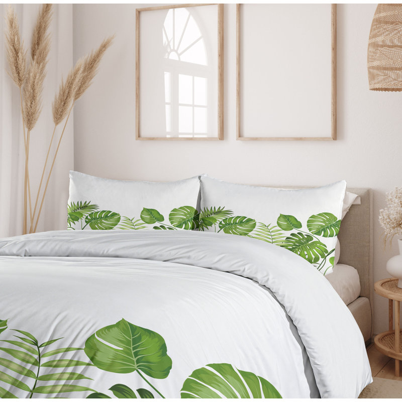Coastal Floral Duvet Cover, King