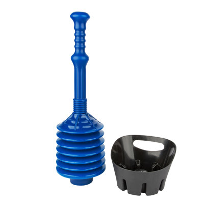 Utility-Sink Plastic Plunger With Tray