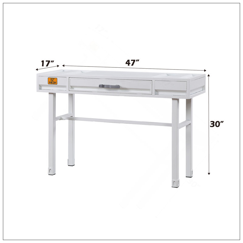 Bureau de coiffeuse Cargo, Blanc