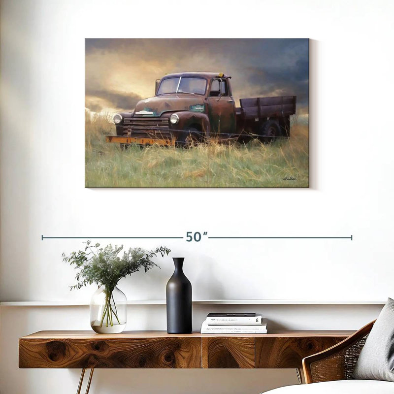 Mehar Rusty Chevy, 24" H x 36" W