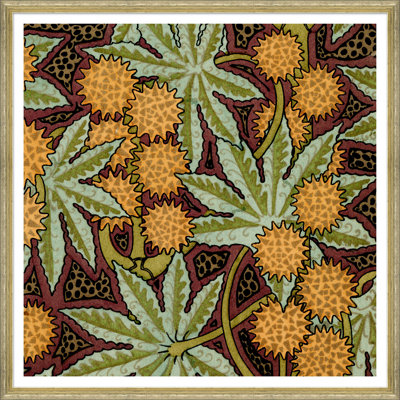 'Textile Patterns from the 19th Century' Framed Graphic Art Print