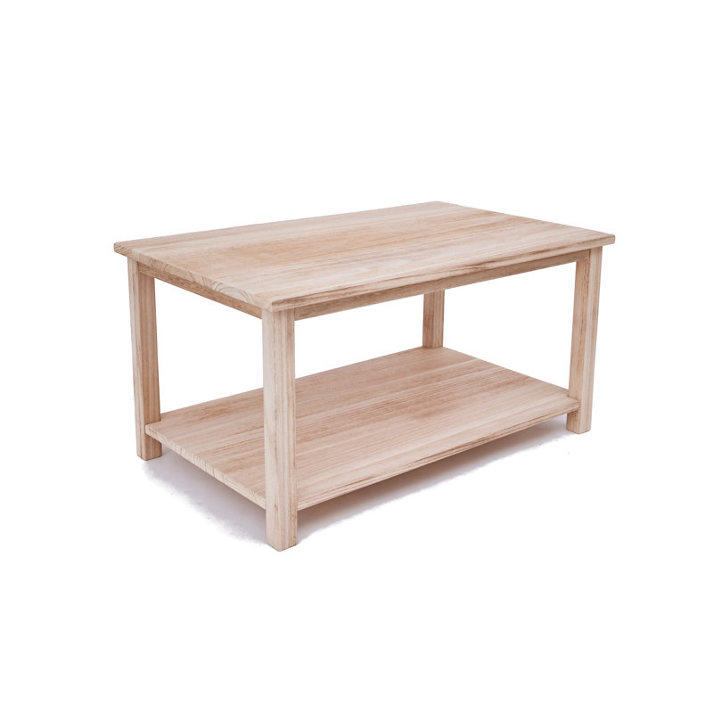 Janda Frame Coffee Table with Storage, Light Wood