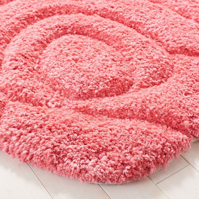 Kateleigh Novelty Hand Tufted Performance Floral Rug, Round 5'