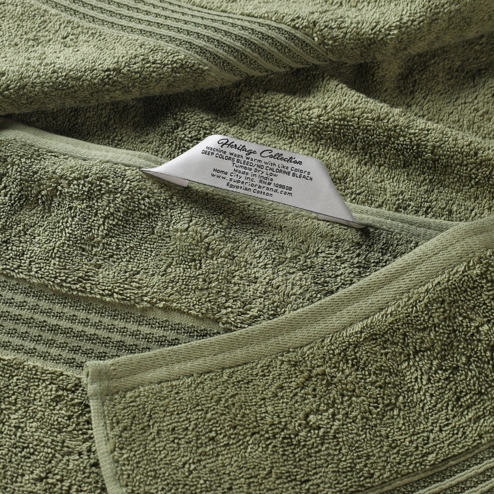 Oleg Egyptian Cotton Bath Sheet Set, Forest Green, Bath Sheets - 2 Pack