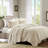 Reversible Scalloped Edge Quilt Set with Classic Stitch Pattern