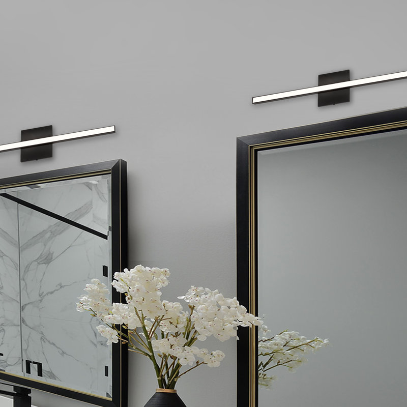 Arnitha Dimmable LED Bath Bar, Black