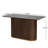 Solace Organic Modern Wood Counter Table with Sculptural Pedestal Base-1729518435