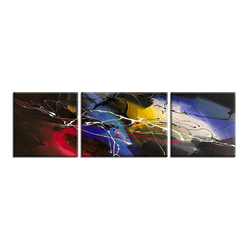 Elegant 3-Piece Decorative Canvas Painting Set, 100% Wooden Frame, 11.8 x 11.8 inches (2 Pieces) & 11.8 x 15.7 inches (1 Piece) | 50% Cotton / 50% Polyester, Stunning Digital Print | Perfect for Home Décor & Living Spaces