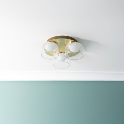 Couvertier Glass LED Flush Mount