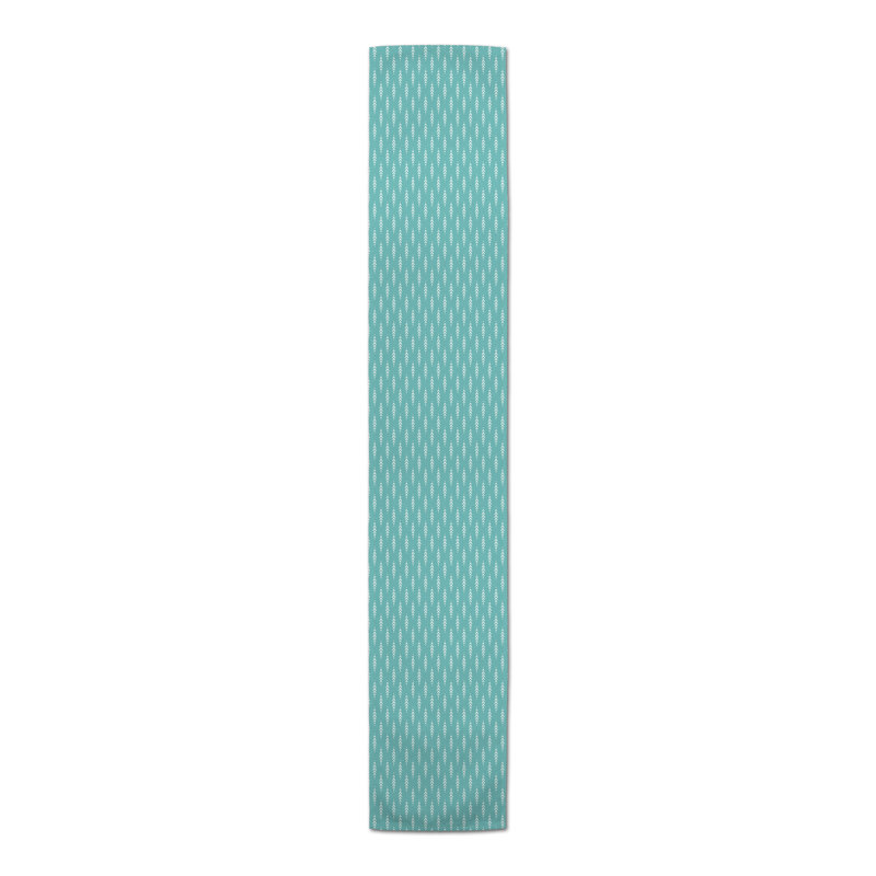 Chemin de table Indigo, Bleu sarcelle, 90 po x 16 po, 9
