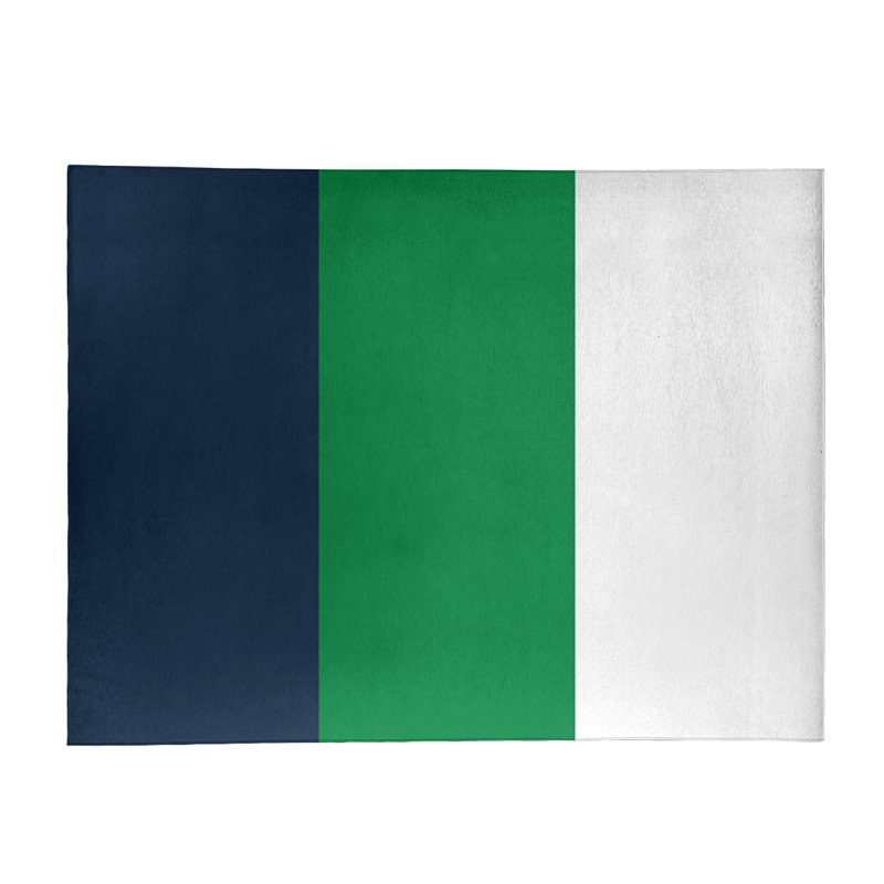 Tapis bleu/vert, Rectangle 5 pi x 7 pi