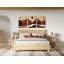 Ensemble de chambre à coucher 4 pièces Camila Winters - Modern Natural Oak-114509187