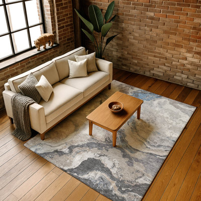 Premium Machine Washable Jakiyra AMF1908 Abstract Rug