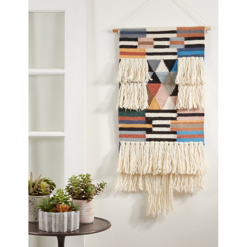 Wool Wall Hanging with Hanging Accessories Included