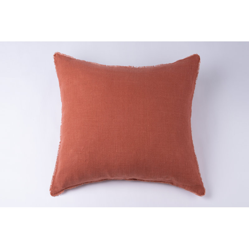 Ranier Linen Sham, Burnt Sienna, Twin