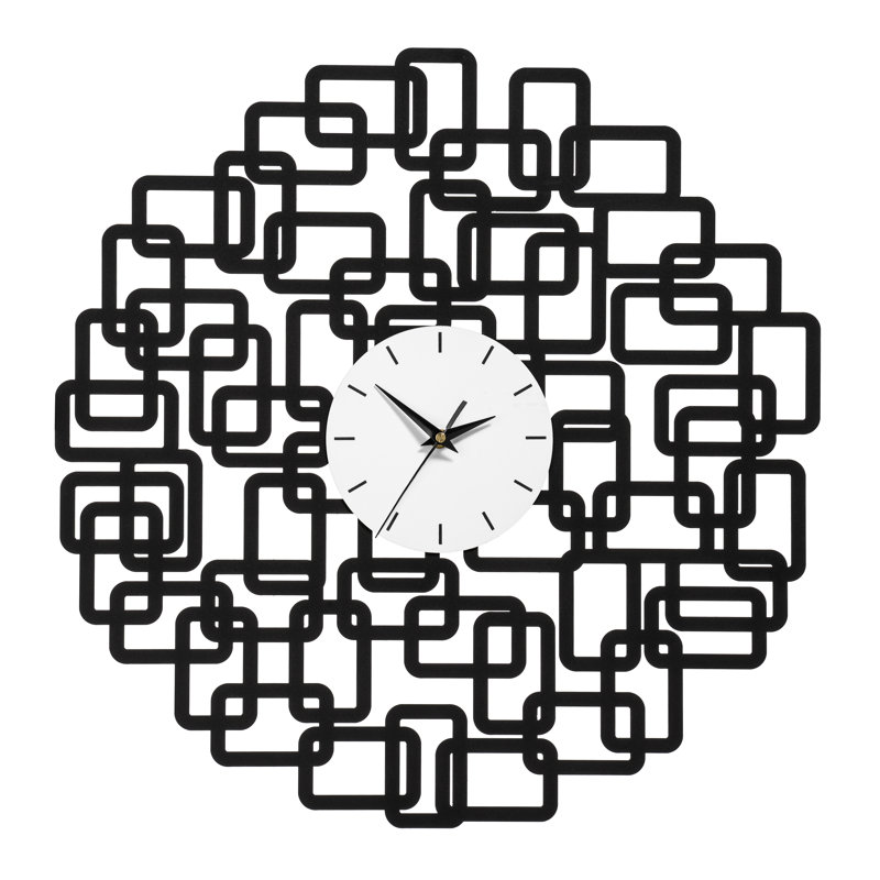 Abstract Squares Wall Clock