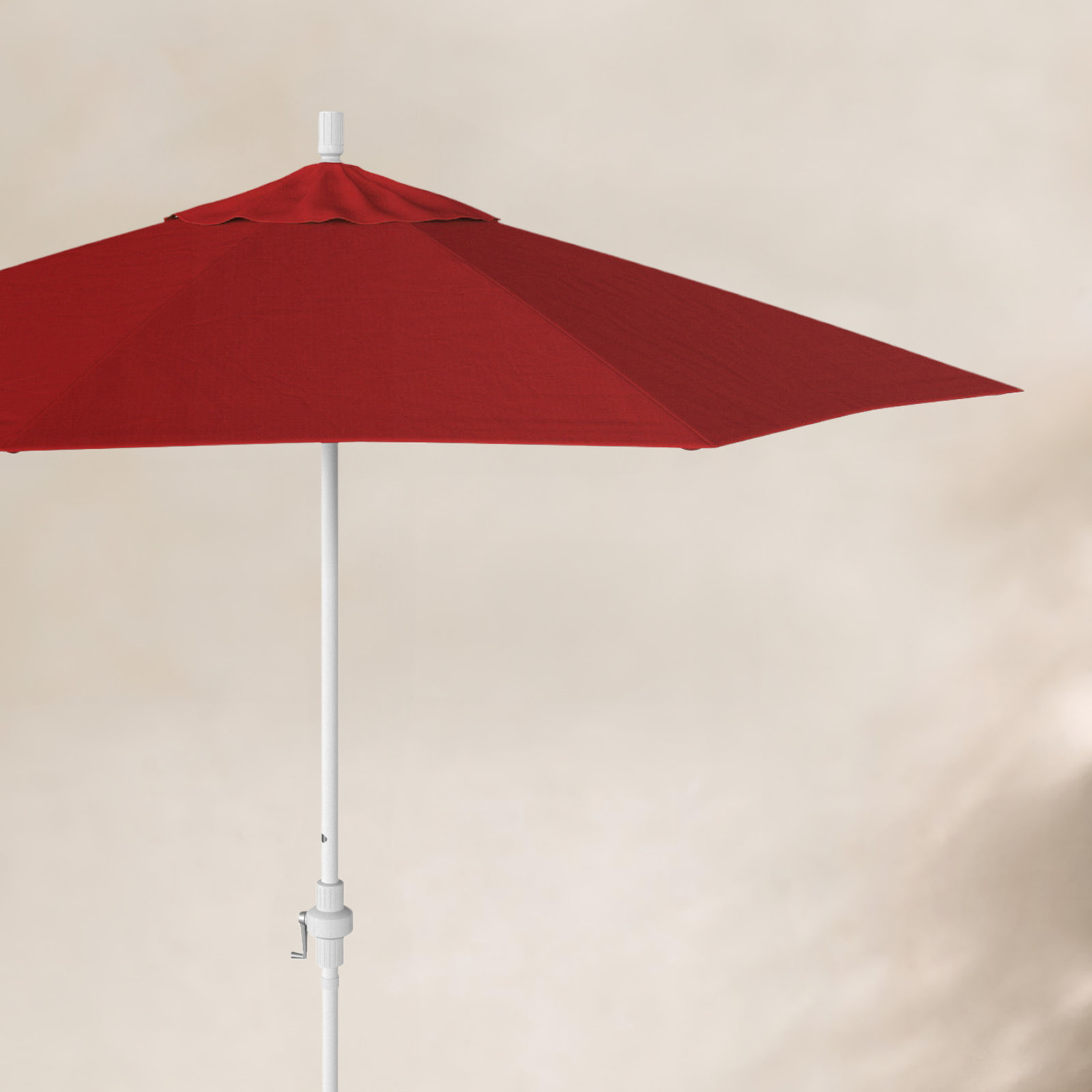 Calline 9' Umbrella, Red- Olefin