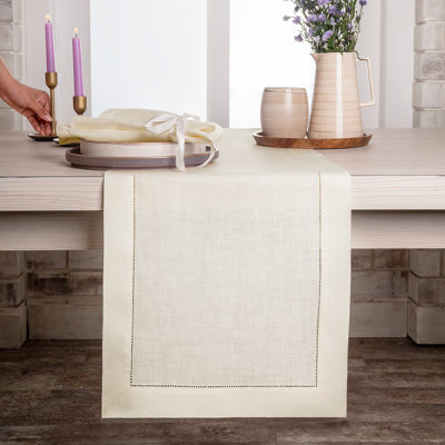 Chemin de table 100% lin D'Okok Homes