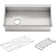 8 Degree™ 33" L x 18" W x 10" D Undermount Large Single-Bowl Kitchen Sink