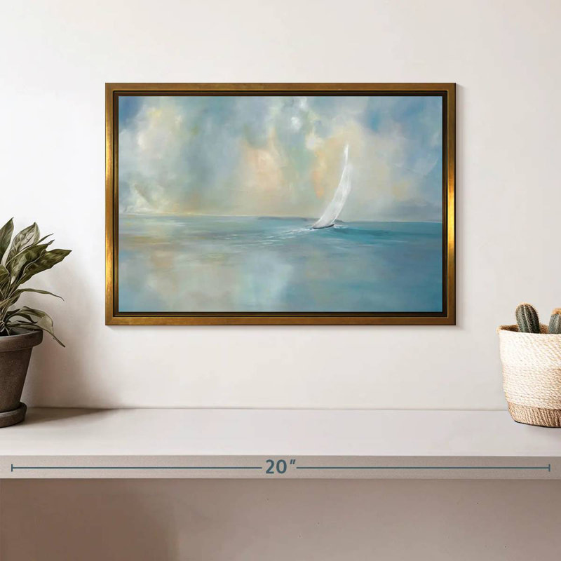 Cap sur la tête, Cadre flottant doré, 13 po x 9 po
