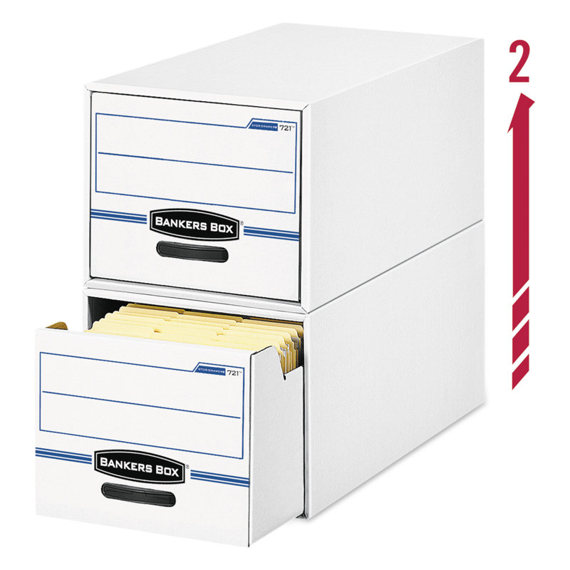Stor/Drawer File Drawer, Letter, 12-1/2 x 23-1/4 x 10-3/8, White/BE 6 per Carton