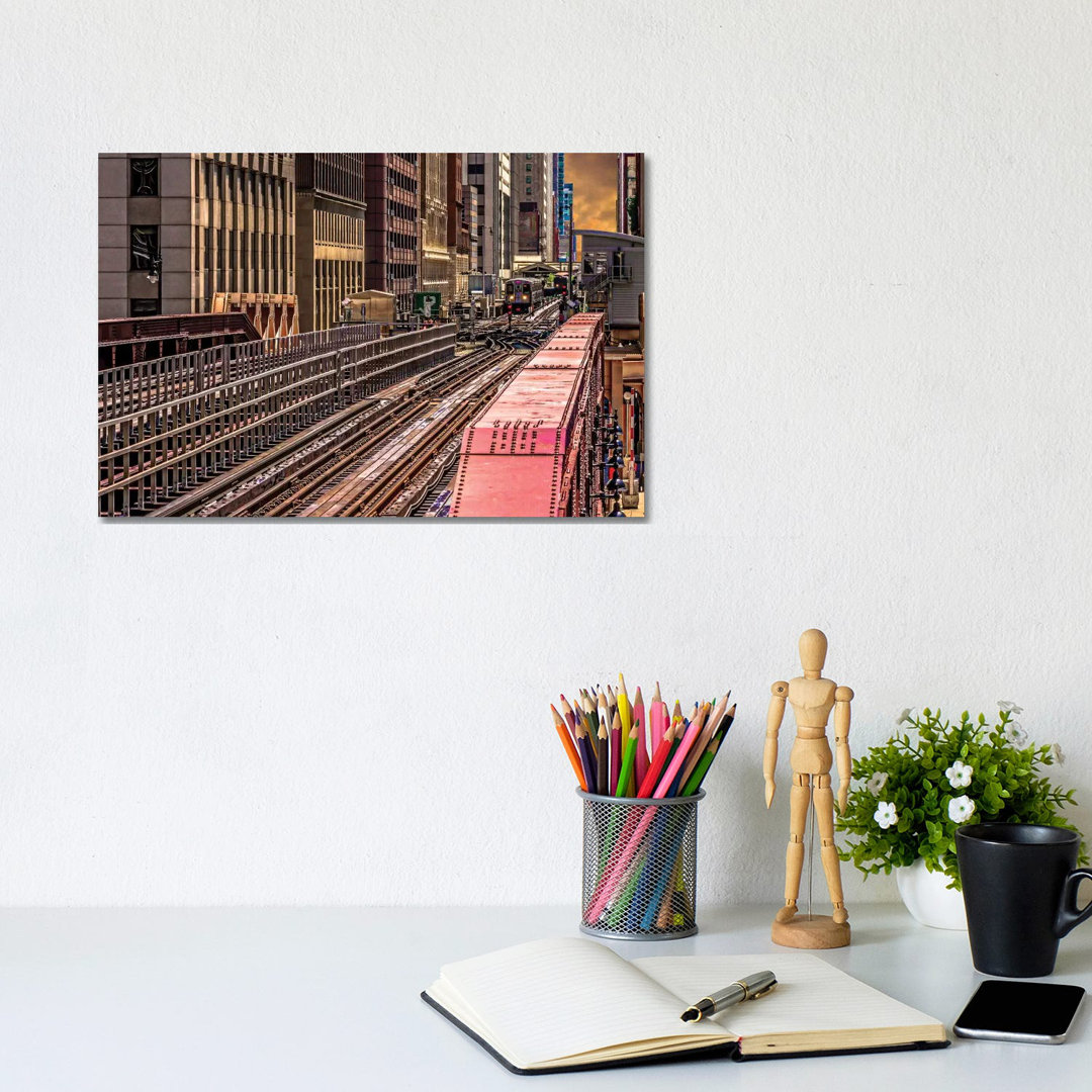 Brown Line El, Washington von Raymond Kunst - Gallery-Wrapped Canvas Giclée on Canvas