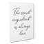 The Secret Ingredient - Wrapped Canvas-61883447
