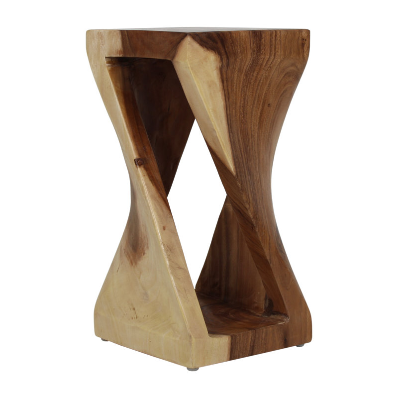 Cinderford Solid Wood End Table, Brown