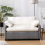 Fauteuil surdimensionné simple en chenille, fauteuil d'appoint large et profond, fauteuil rembourré moderne-990751396