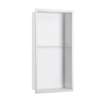 Niche Gauche 18, 13,38 "x H 25,19", blanc