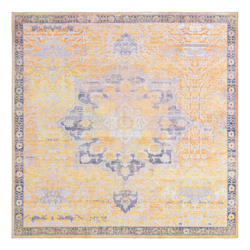 Hymel Oriental Indoor Rug, Square 7'3" x 7'3"