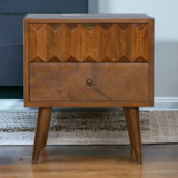 Kenia 17.32'' W Solid Wood Nightstand