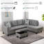 Flannel Storage Ottoman Living Room-907079048