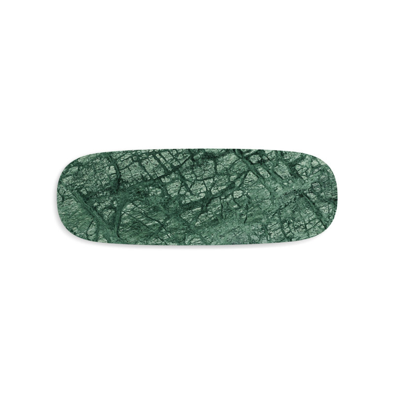 Delicious Marble Decorative Tray, Green Marble, 1" H x 26" W x 9" D