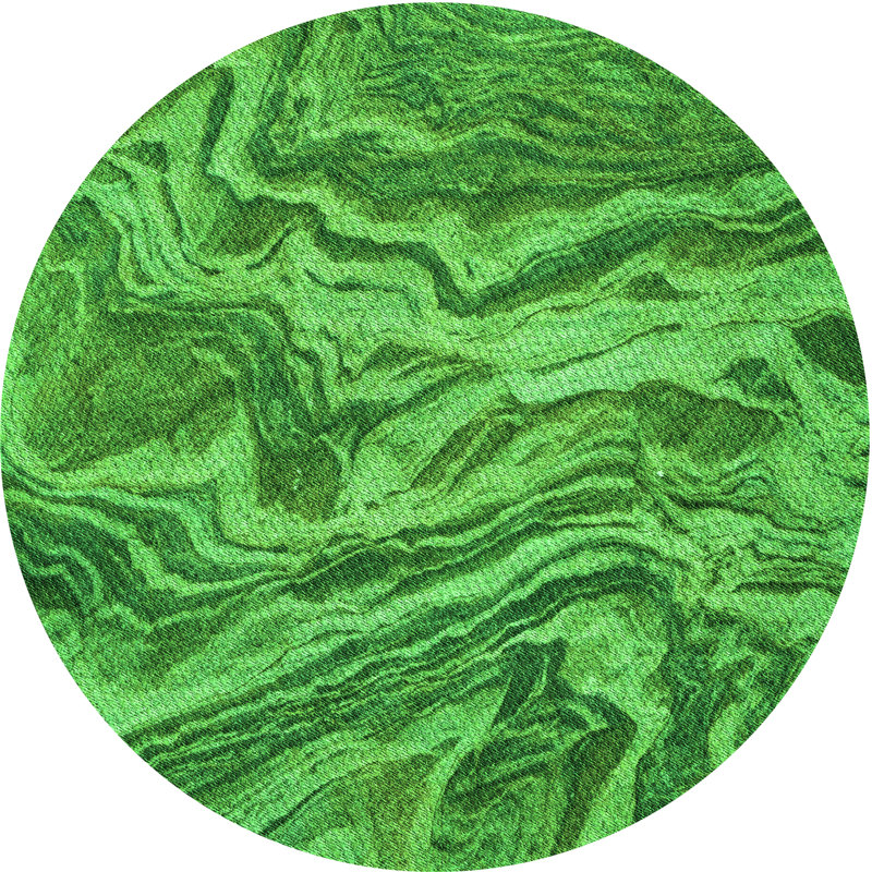 Tapis vert abstrait Kituku, Rond 5 pi
