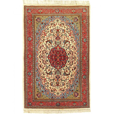 Jahvel Oriental Area Rug in Ivory