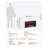 75 Inch White Electric Fireplace with Mantel - Realistic 3D Flame Effect, Remote Control, Adjustable Heat & Timer