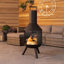 Cylinder Steel Smokeless Chimnea