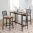 Basha Metal Outdoor 27 " H Patio Stool with Cushion