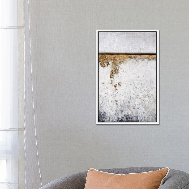 Out of the Depths 1 Piece Painting on Canvas, 66.04 cm H x 45.72 cm W, White Framed