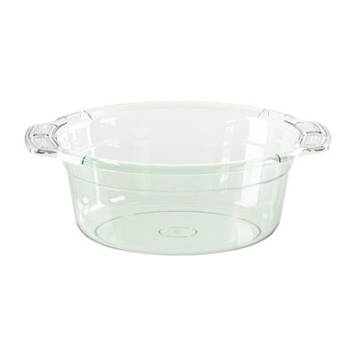 Kbndieu Thickened Large-capacity Transparent Washbasin Household Students Dormitory Bathroom Plastic Basin Small Infant Foot Wash Basin