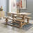 Lochlan Pine Solid Wood Dining Table-703981589