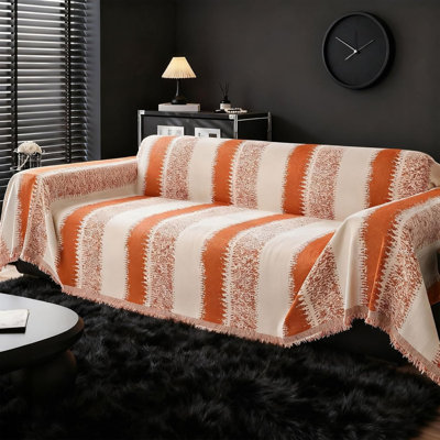 Chenille Box Cushion Sofa Slipcover