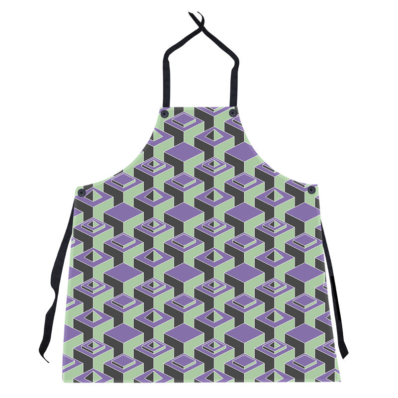 Tablier de gratte-ciels, Mauve/vert